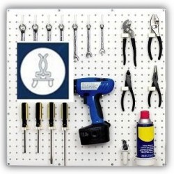 spring style flex lock peg board peg hook
