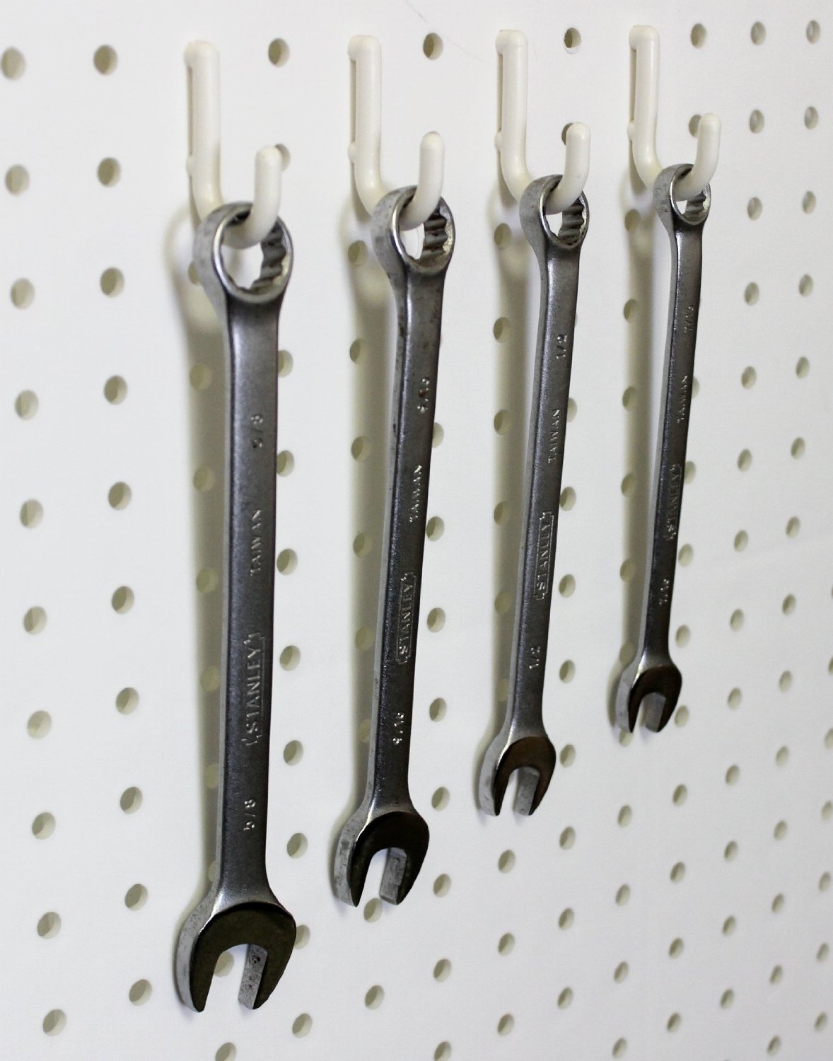 WallPeg Pegboard Hooks Flex-Lock J Style for Peg Board Tool Organizer 100 pk 