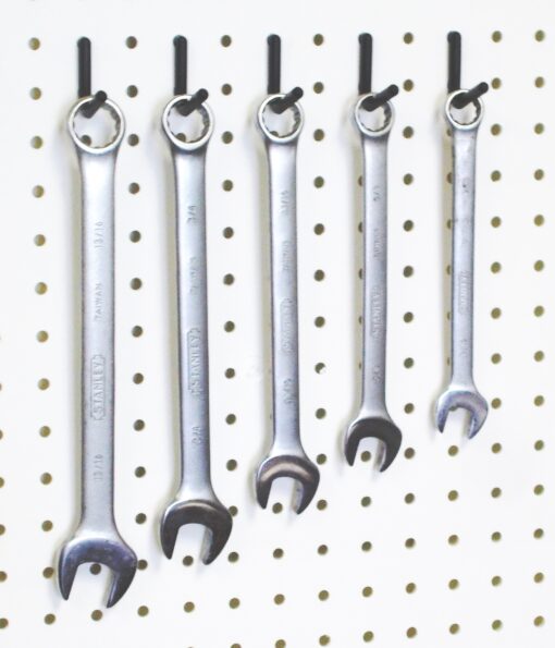 L hooks used for hanging wrenches