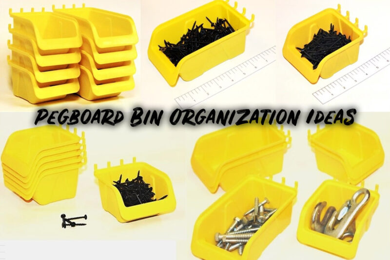 pegboard bin organization